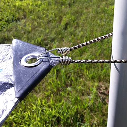 Small Bungee Cords with Hooks 10 Pack 9 Inch, Black Bungee Cords Heavy