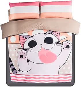 MeMoreCool Home Textile japonés Anime dibujos animados niños juego de