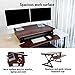 FlexiSpot Stand up Desk - 35 Height Adjustable Standing Desk Riser (Mahogany)