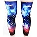 COOLOMG (Pair Basketball Knee Pads for Kids Youth Adult Nebula Galaxy Long Leg Knee Sleeves Protector Gear EVA NASA Digital Camo XXS-XL