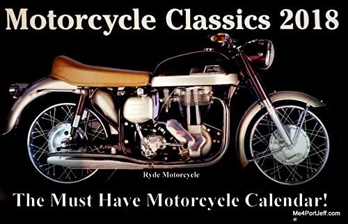 2018 Classic Motorcycle Calendar - Triumph Harley BSA Indian Norton BMW Moto Guzzi