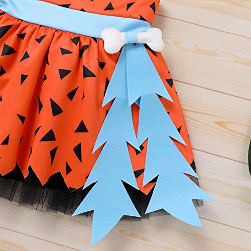 Kids Baby Bam Bam Costume Pebbles Flintstone Costume Caveman Cavegirl