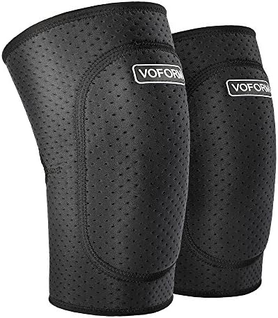 Voform Protective knee-pads,Thick sponge anti-slip collision avoidance knee sleeve 1Pair.Suitable for men's and women's running,volleyball,basketball and other outdoor sports (X-Large)