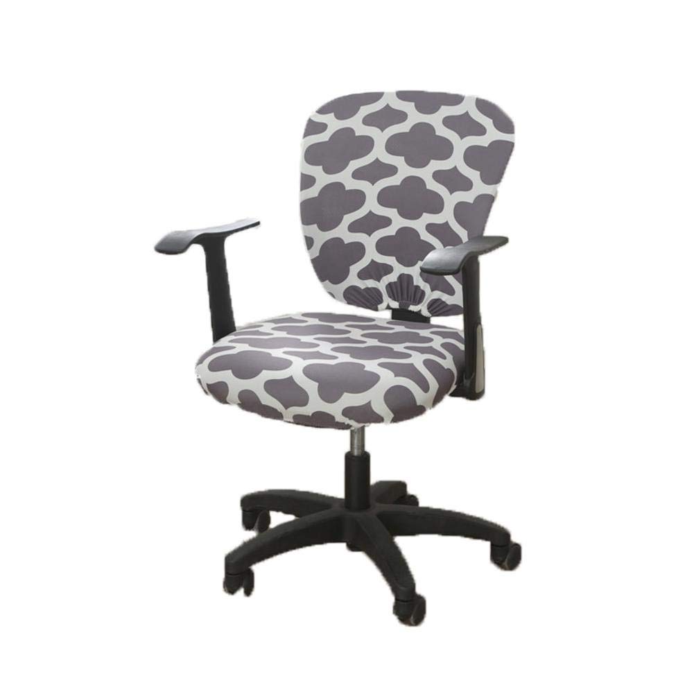 wonderfulwu Office Computer Chair Cover, Split Stretch Spandex Chair Cover Rotate Chair Protective Covers