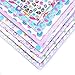 David accessories Printed Faux Leather Sheets Fabric Egg Rabbit Printed Synthetic Leather Canvas Back 9 Pcs 7.7