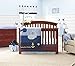 Nautica Kids Brody Nautical/Whale Lamp Base and Shade, Blue/Light Blue/White