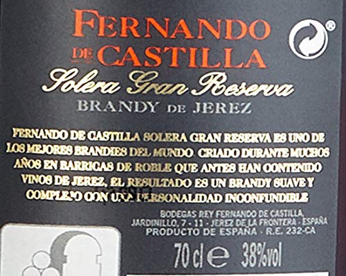 Rey Fernando De Castilla Solera Gran Reserva Brandy De Jerez D.O. (1 x 0.7 l) – Bild 7