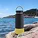 Flaskars Protective Silicone Boot for 12oz - 40 oz Hydroflask Water Bottles Anti-Slip Bottom Sleeve Cover Bumper (Fits 32 and 40 OZ, Yellow)