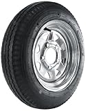 Kenda Loadstar (12x4"/5x4.5") Galvanized Spoke Wheel with Steel Finish LRB and Trailer Tire Assembly (480-12)