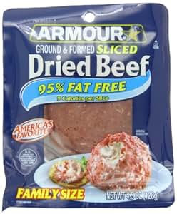 Amazon.com : Armour Dried, Sliced Beef, 4.5-Ounce Pouch (Pack of 12) : Jerky And Dried