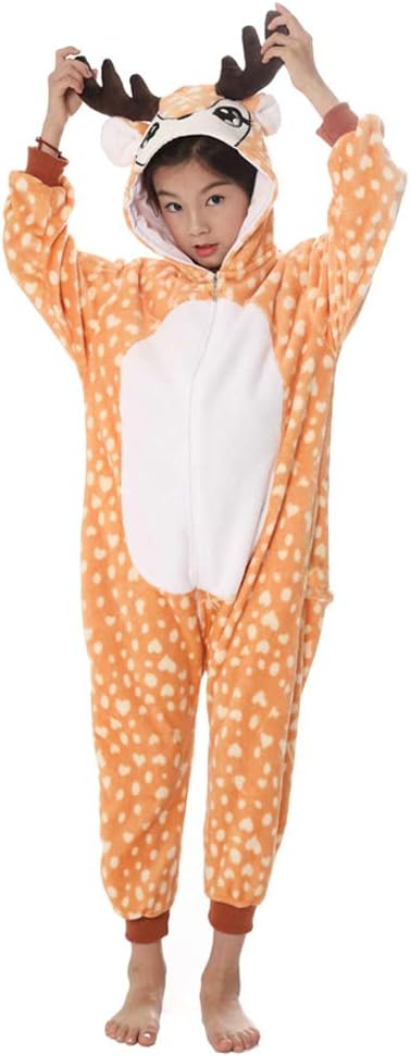 youlsun Kids Animal Halloween Costume, Deluxe Kids Onesie Pajamas for Boys&Girls