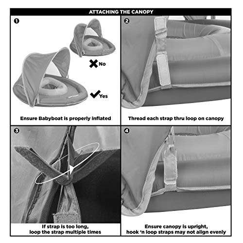 image for SwimSchool Angel-The-Fish Fabric Baby Boat, Splash and Play, Adjustabl