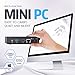 Mini PC Fanless Upgraded Intel Quad Core CPU 4GB DDR/64GB eMMC Mini Desktop Computer Windows 10 Pro HDMI and VGA Port 2.4/5.8G WiFi BT4.2 USB3.0 Wake on LAN PXE Boot Auto Power On Mounting Bracketthumb 1