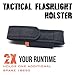 NP NIGHT PROVISION TX11 Tactical Flashlight with Duty Belt Holster Luminus 1600 Lumens LED for Police Security Military Grade Brightest Tac Flashlights (Battery Not Included)