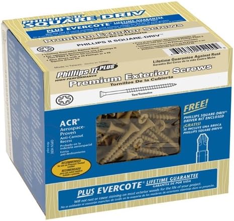 5# 9x3" Tan Exterior Screws