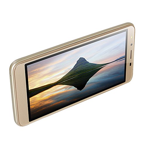 5.5'' Inch - Unlocked Ultrathin Android 6.0 Octa-Core 512MB+4GB GSM 3G WiFi Dual Smartphone Cellphone (Gold)