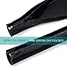 VILLATONE Wire Organizer. Set of 5 x 20 inches (100 inches) Cable Sleeves with Zipper. Black Neoprene Wire Management Sleeve. TV, Computer, Electronic Cord Wrapper