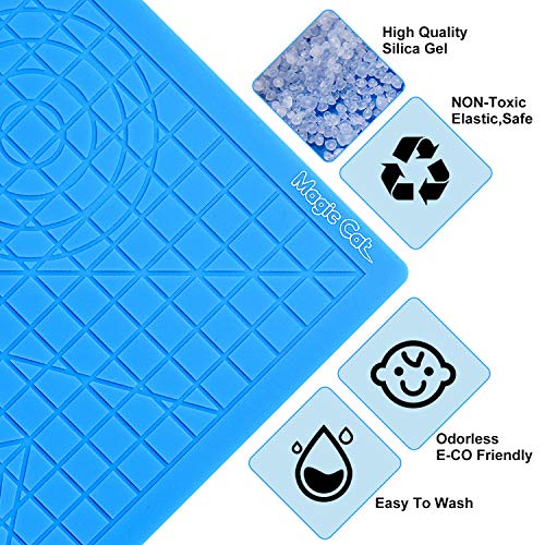 Magic MAT 3D Pen Mat, Silicone Design Mat with MAGIC CAT 3D Pen Stencils Book and 2 Silicone Finger Caps, Great 3D Pen Drawing Tools for 3D Pen - Thumbnail 2