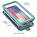 BasicStock iPhone Xs Max Waterproof Case Ultra Slim Snowproof Dirtproof Bumper Cover Shockproof Waterproof Case Replacement for iPhone Xs Max Aqua Blue