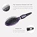 Hair Brush SUPRENT Professional Paddle brush & Detangling Brush Velvet Touch Paddle Hair Brush with Ball Tipped Bristles for Dry and Wet Hair, Cushion Base, Non-slip Cushioned Handle, Purple