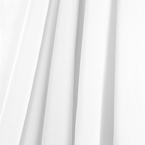 AK TRADING CO. IFR Chiffon Drapes Panels for Wedding Events & Decor- Backdrop Draping Curtains (115" x 144", White)