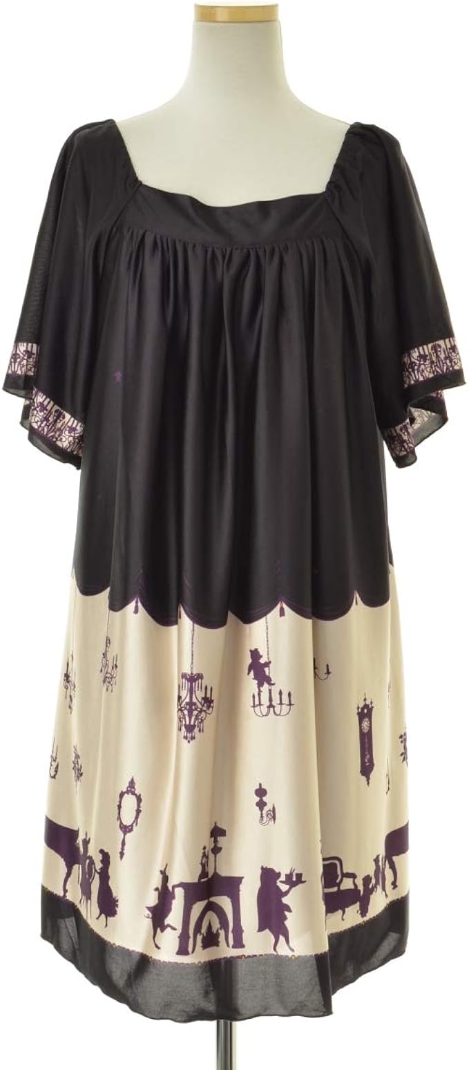 Amazon アクシーズファム Axes Femme プリントオフショルダー 半袖ワンピース ワンピース チュニック 通販