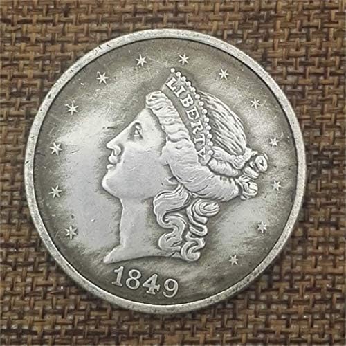 SeTing Best Morgan Silver Dollars/Old Coin Collecting-Silver Dollar USA Old Original Pre Morgan Dollar Coins LifeShop 1849 One Size