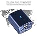 Dual Usb Charger Socket Power Outlet 2.1a & 1a Home Travel Watt Wall Charger Foldable Plug Portable UL Certified (Black)