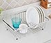 Expandable Dish Drying Rack, 304 Stainless Steel Over Sink Dish Drainer, Dish Rack in Sink or On Counter with Utensil Drying Rack, Rustproof-X Large