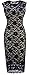 HOMEYEE Women's Floral Lace Cocktail Party Sheath Dress S09