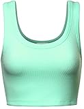 FPT Womens Basic Crop Tank Top BLUEMINT SMALL