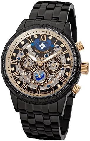 Theorema Monaco Diamonds "Black Silver" Automatic Watch