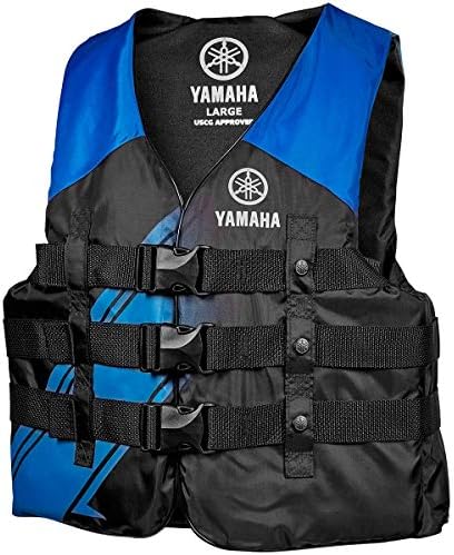 OEM Yamaha Waverunner Men's Yamaha Value Nylon 3-Buckle Life Vest (Blue,X-Large)