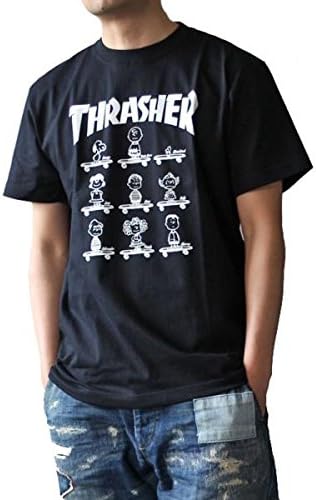 Amazon Thrasher スラッシャー スヌーピーsnoopy コラボ Tシャツ 黒 Mサイズ アニメ 萌えグッズ 通販