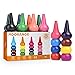 MDORANGE Crayons for Toddlers Palm-Grip 16 Colors Baby Crayons Washable & Non-Toxic Paint Crayons Sticks Stackable Toys (Finger Crayons)