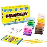 Magic 24 Colors Clay Air Dry Clay Colorful DIY Soft Modeling Ultra Light Craft Best Gift for Children