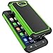 Tekcoo J3 Emerge/J3 Prim Case,Tekcoo Galaxy J3 Luna Pro/J3 Mission/J3 Eclipse/Amp Prim 2/Express Prim 2 Case,[Tmajor] Shock Absorbing [Green] Rubber Plastic Sturdy Hard Cover