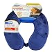 Cloudz Memory Foam Travel Neck Pillow with Snap & Pocket - Blue