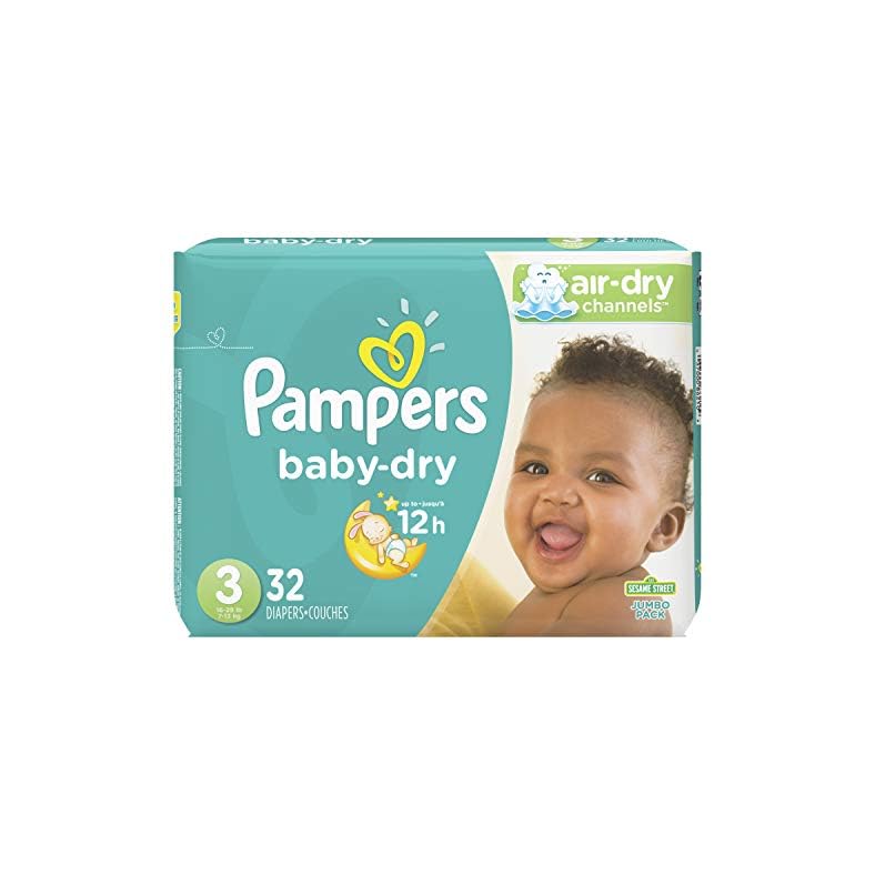 Pampers Baby Dry Diapers Size 3 32 Count