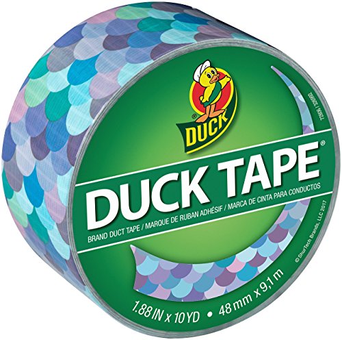Printed Duck Tape Brand Duct Tape - Mermaid, 1.88 in. x 10 yd.