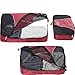 eBags Classic Packing Cubes 3pc Set (Raspberry)
