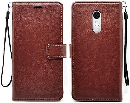 Suvice Redmi Note 4 Flip Cover Leather Case : Inner TPU, Premium Leather Wallet Stand - Executive Brown