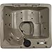 LifeCast Serenity Hot Tub Portable Spa 14 Jets & Lounge Seat: 120V Plug-n-Play / 240V Convertible (made by Strong Spas/Durasport)
