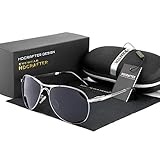 HDCRAFTER Men's Casual Style Polarized Aviator Sunglasses Fashion Sunglasses for Fishing, Driving, Sun Bath and other Leisure Activities( Tarnishing)