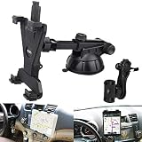 Tablet Holder for Car Mount,PLDHPRO 2-in-1 Car Air Vent,Dashboard Windshield Mount,360&deg; Rotation Adjustable for iPad Air/Mini, Nintendo Switch,Samsung,Tablets 6"- 10.5",TPU Suction Sticky Gel