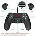 Allnice PS4 Controller Wired Controller for Playstation 4 Dual Vibration Shock Joystick Gamepad for PS4/PS4 Slim/PS4 Pro and PC(Windows 7/8 / 10) with 2.2M Long USB Cable, Blackthumb 1