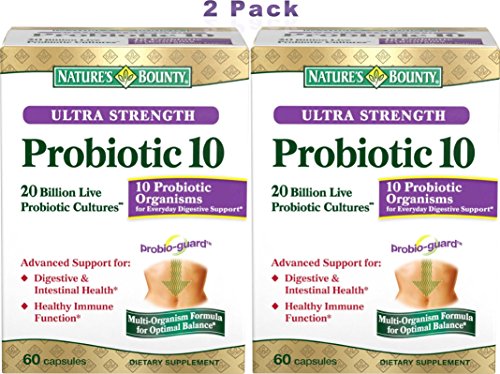 Nature s bounty ultra probiotic 10, 60 count, 2 pack