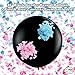 Gender Reveal Party Supplies Pack by ARTIT with 36' Big Black Balloon, Pink and Blue Confetti - Baby Shower Decorations Kit with Boy or Girl Favors - Banner Centerpiece Swirls Tablecloth Photo Props
