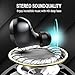 Wireless Earbuds 5.0 Bluetooth Earphones, Donerton IPX8 Waterproof Wireless Headphones with 3500 mAh Charging Case, Stereo Noise Canceling in-Ear Earphones with Mic, Touch Control & LED Display