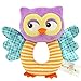 FOREAST Hand Grasp Baby Rattles Toys Soft Animal Doll 2 Pcs Set (Elephant and Owl) Newborn Gift for 0-3 Years Boys / Girls